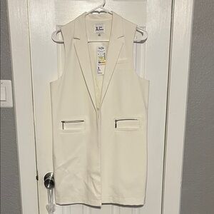 Jules & Leopold Cream Sleeveless Vest